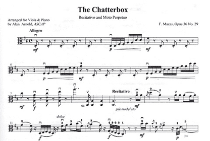 Mazas, F. (Arnold): The Chatterbox Op.36#29