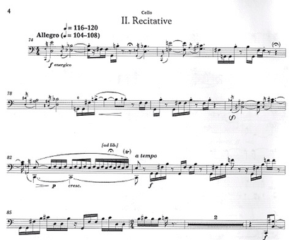 Husa, Karel: Cello Concerto (cello & piano)