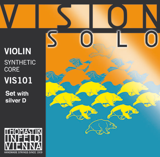 VISION SOLO violin string set, medium, by Thomastik-Infeld,