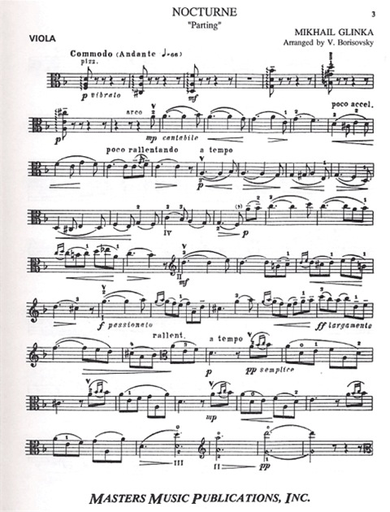 Glinka, Mikael: Sonata in D minor (viola & piano)(violin & piano)