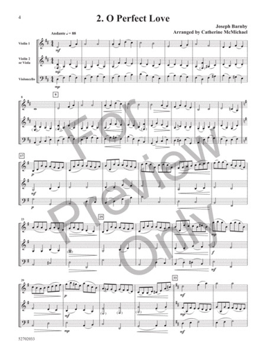 McMichael: Hymns of Love (string trio) Ludwig Masters