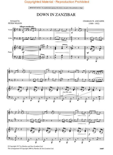 Wilson, P.: Palm Court Trios, Book 2 (violin, cello, piano)