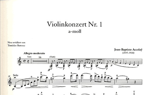 Accolay, J.B.: Concerto No.1 in A minor (Violin & Piano)