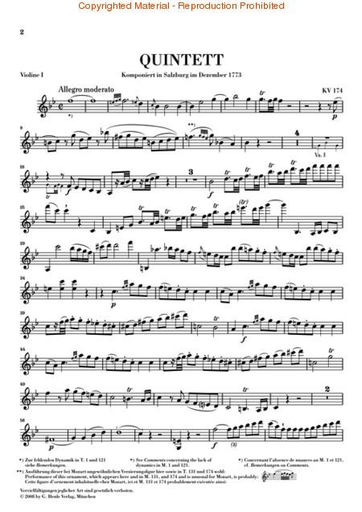 Mozart, W.A. (Seiffert/Herttrich, ed.): String Quintets Vol.1, urtext  (2 violins, 2 violas, and cello)