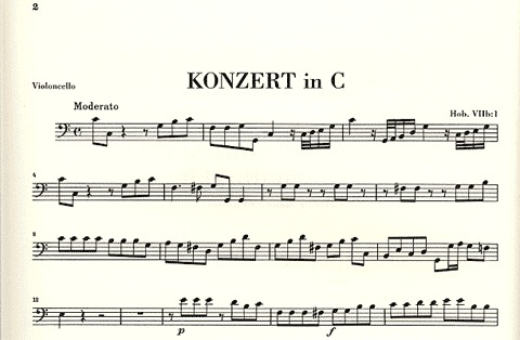 Haydn, F.J. (Gerlach): Concerto in C Major, Hob.VIIb: 1 - URTEXT (cello & piano)