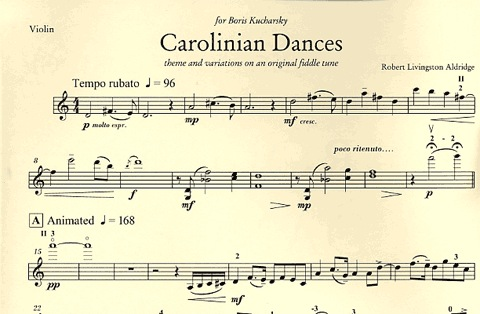 Aldridge, Robert L. (Kucharsky): Carolinian Dances (violin & piano)
