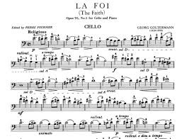 Goltermann, Georg: La Foi ''The Faith'' Op.95#1 (cello & piano)