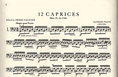 Piatti (Fournier): 12 Caprices Op.25 (cello)