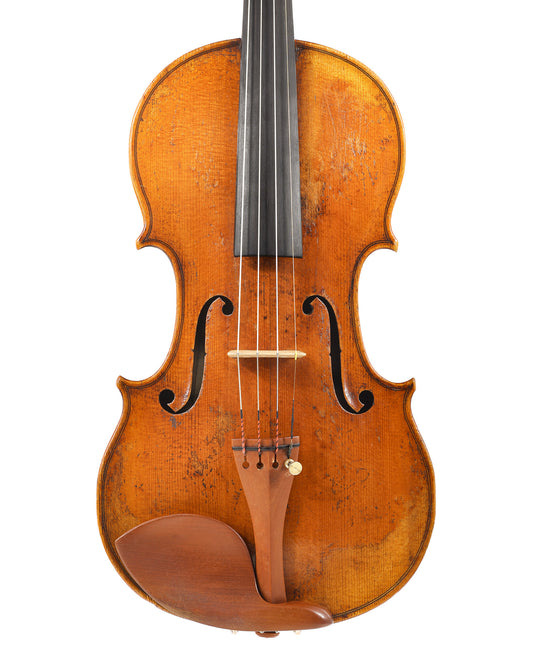 Francois Caussin violin labeled "Nicolo Gagliano, Bernard Millant certificate | Metzler Violins