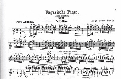 Brahms, Johannes (Joachim): Hungarian Dances Bk.2 #11-21 (violin & piano)