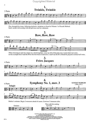 Currier, Robert: Canons for Any Combination of Instrument (viola)