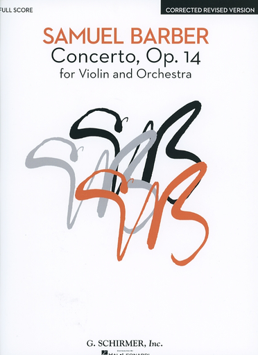 Barber, S.: (Score) Concerto, Op.14 (violin, and orchestra)