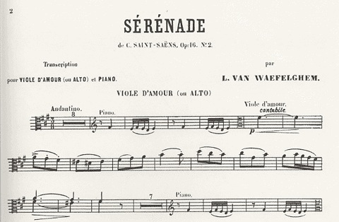 Saint-Saens, Camille: Serenade Op16 No.2 (viola & piano)