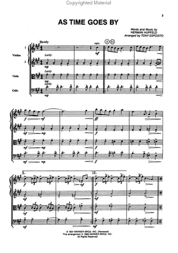 Best Standard Love Songs (string quartet) Temp. OP