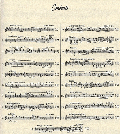 Mozart, W.A.: 19 Sonatas 2 part set