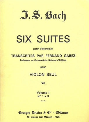 Bach, J.S. (Gabez): Cello Suites #1-3 (violin)
