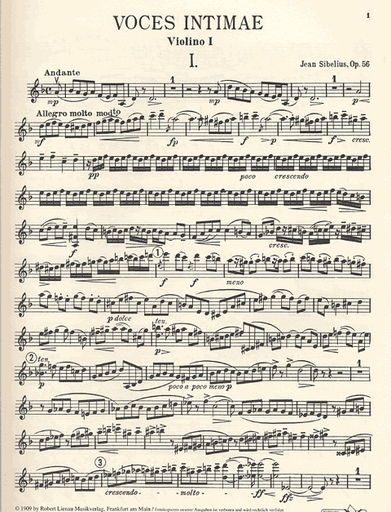 Sibelius, Jean: String Quartet Op.56-Voces intimae