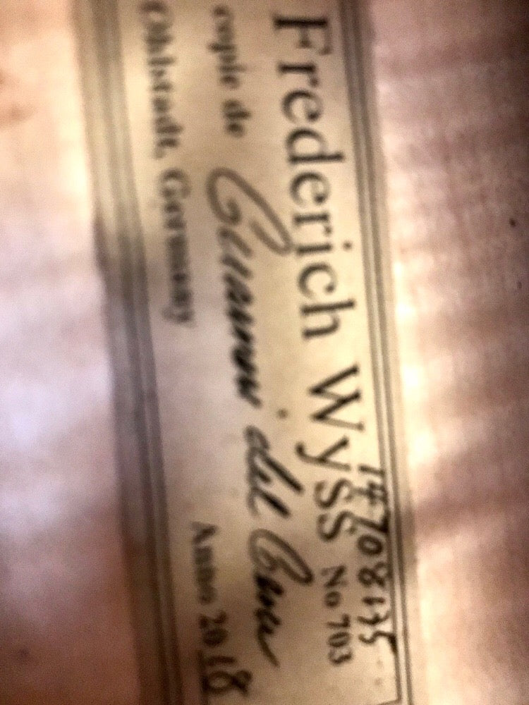Frederich Wyss 4/4  Strad model violin #703, Germany 2018