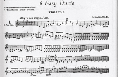 Mazas, F. : Easy Duets, Op.46 and 60 (2 violins)