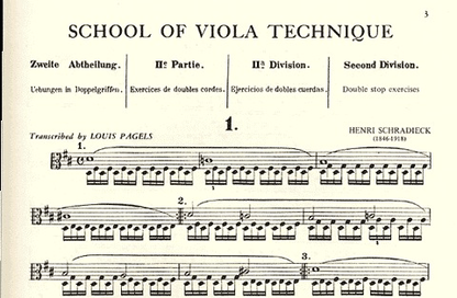 Schradieck (Pagels): School of Viola Technique Vol.2
