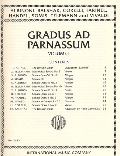 Reiter, Walter: Gradus ad Parnassum-Baroque Sonata Movements for Study and Performance-Vol. 1 (2 violins)