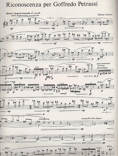 Carter, E.: Riconoscenza per Goffredo Petrassi (violin)