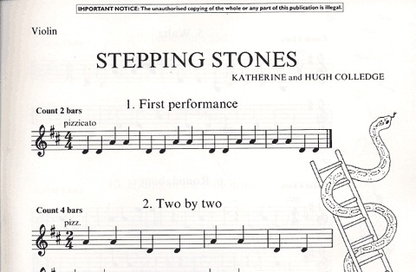 Colledge, K: Stepping Stones: 26 pieces (violin, play-along CD)