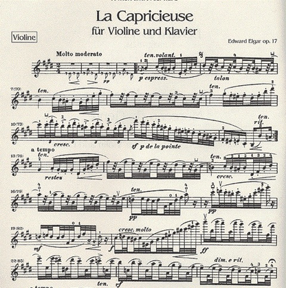 Elgar, Edward: La Capricieuse Op.17 (violin & piano)