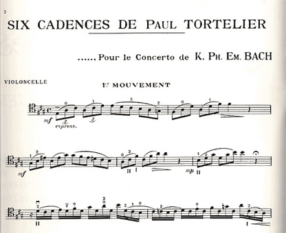 Tortelier, Paul: 6 Cadences-Cadenzas (Cello)