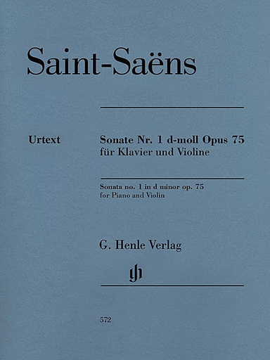 Saint-Saens, Camille: Sonata No. 1 in d minor Op. 75 (violin & piano)