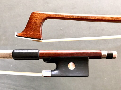 German violin bow, siver & ebony branded GERMANY