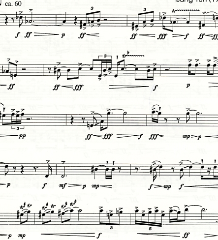 Yun, Isang: String Quartet V in einem satz 1990, score and parts