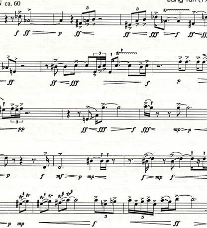 Yun, Isang: String Quartet V in einem satz 1990, score and parts