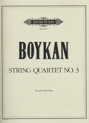 Boykan, Martin: String Quartet No.3