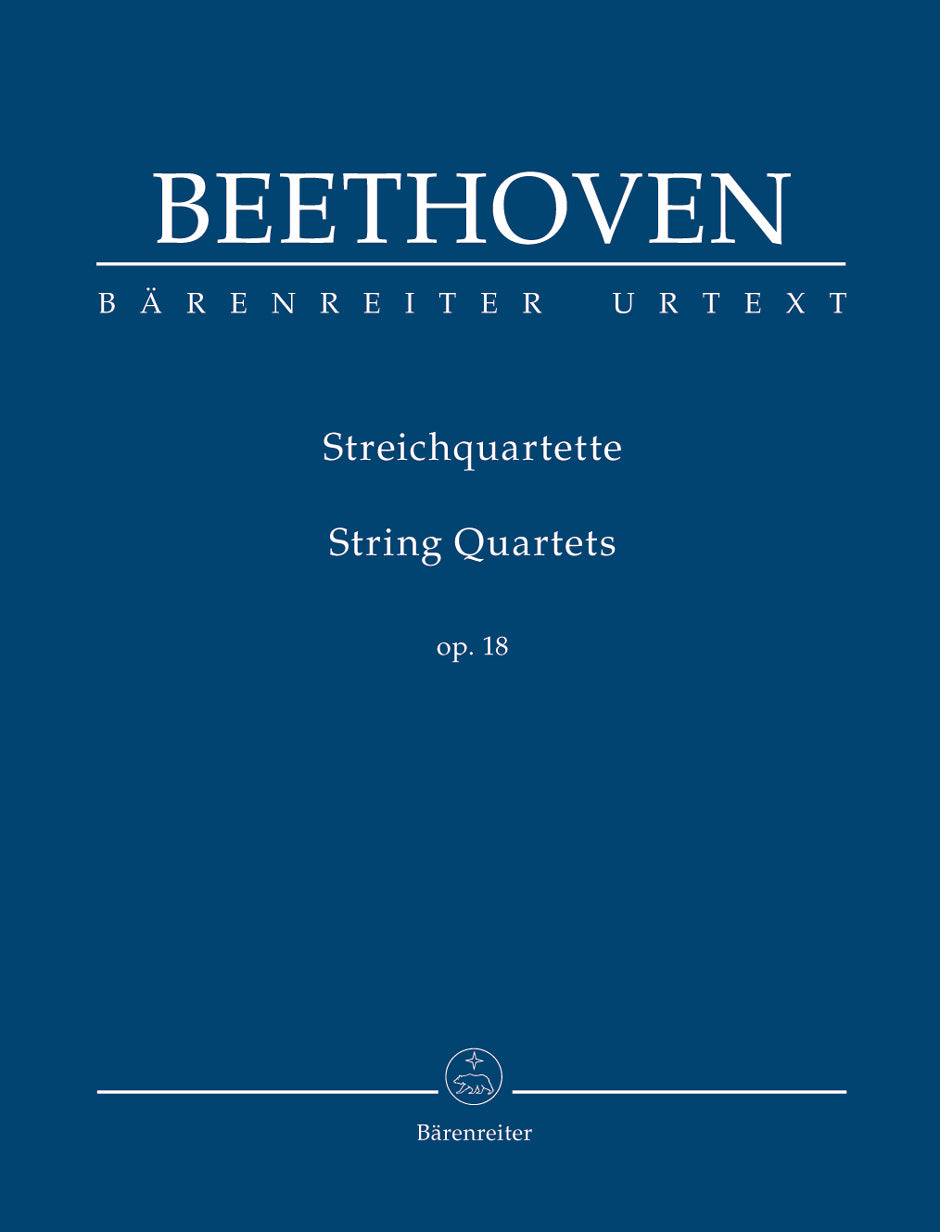 Beethoven (Del Mar): String Quartets, Op. 18, Nos. 1-6 -URTEXT (study score) Barenreiter