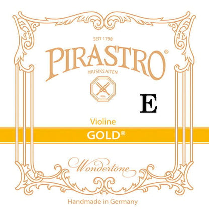 Pirastro GOLD violin E string, steel,