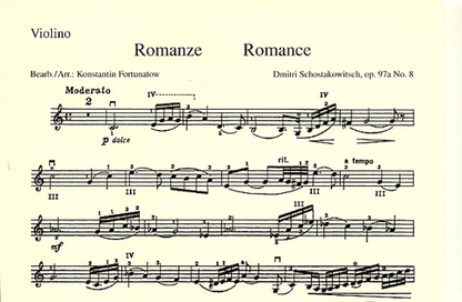 Shostakovich: Romance, Op.97a, No.8 (violin & piano)