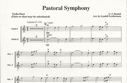 Leatherman, L.: Pastoral Symphony for Violin Duet (2 violins, Piano)