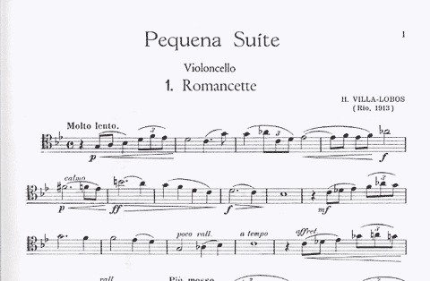 Villa-Lobos, Heitor: Pequena Suite for Cello & Piano