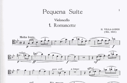 Villa-Lobos, Heitor: Pequena Suite for Cello & Piano