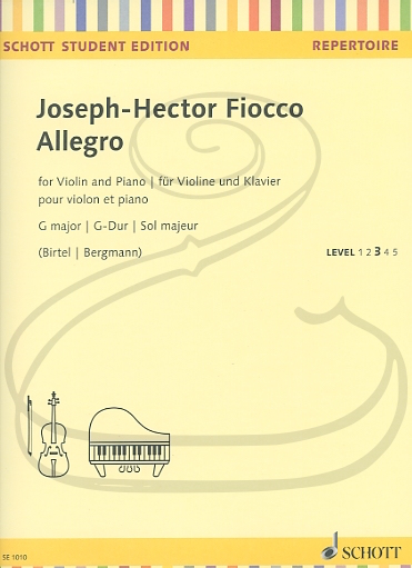 Fiocco (Birtel/Bergmann): Allegro in G Major (violin & piano) Schott
