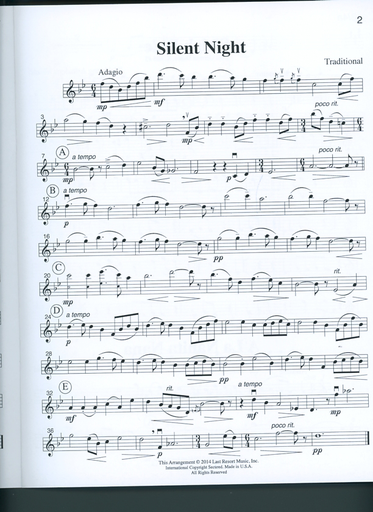 Kelley, Daniel: Music for Three Treble Instruments: Holiday Favorites-Christmas Collection No. 3- complete set of six parts for mix n match trio