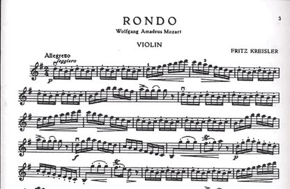 Kreisler/Mozart: Rondo in G (violin & piano) FISCHER