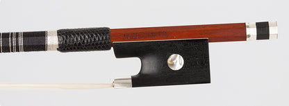 M.U. GÜLER silver violin bow, round Pernambuco stick, 62.3 grams | Metzler Violins