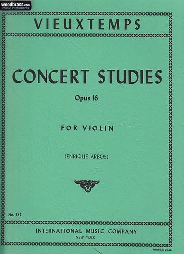 Vieuxtemps, Henri: Six Concert Studies Op.16 (violin)