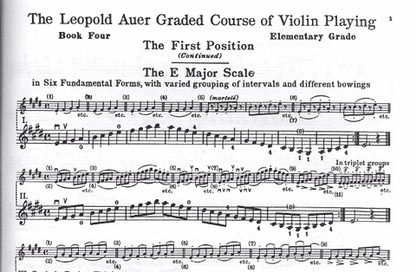 Auer, Leopold: Graded Course of Violin Playing #4