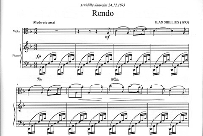 Sibelius, Jean: Rondo (viola & piano)