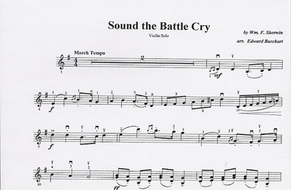 BurckartE.: Sound the Battle Cry (violin & piano)