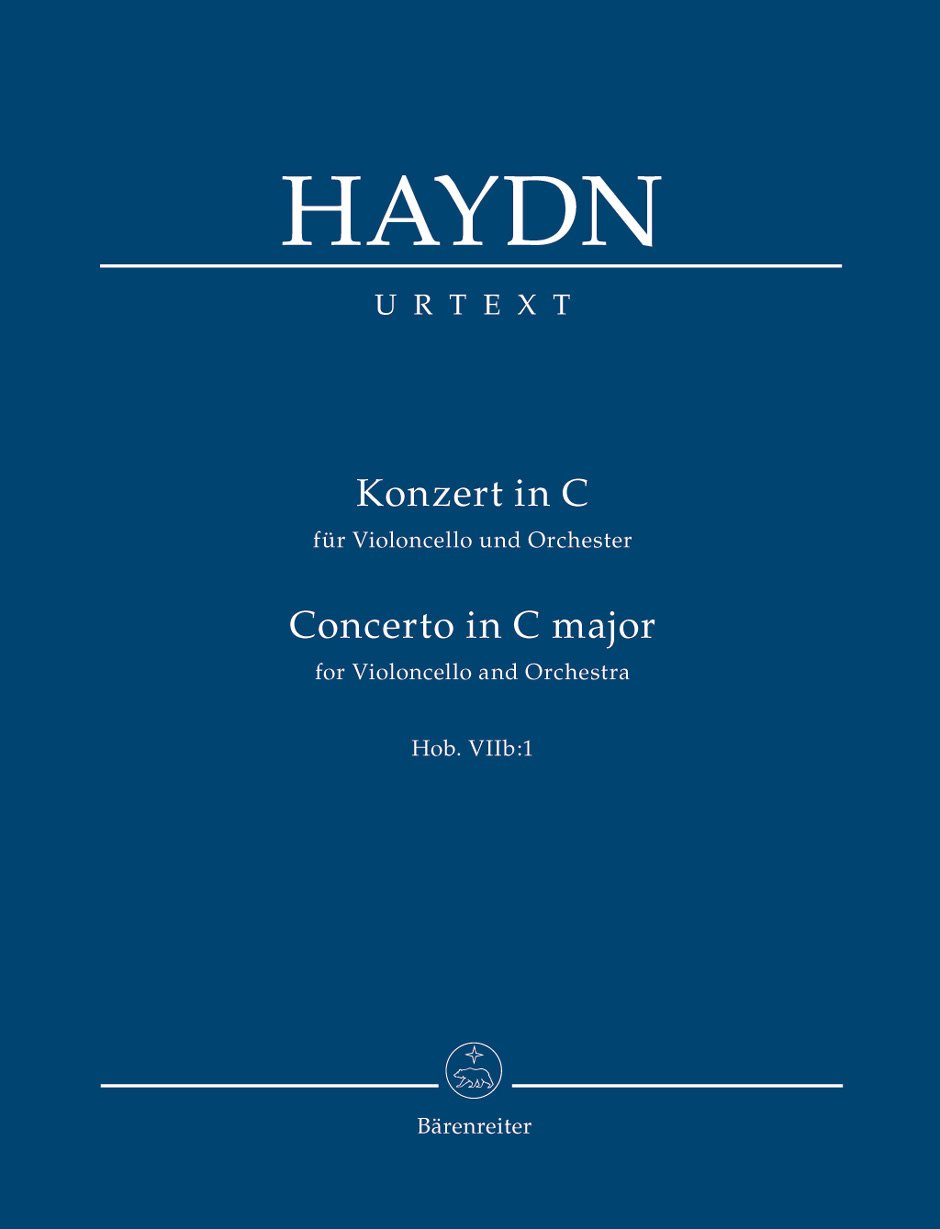 Haydn, Joseph (Gerlach): Concerto for Violoncello and Orchestra in C major,  Hob.VIIb:1 (Study score) Barenreiter Urtext