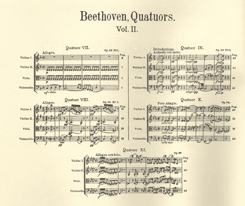 Beethoven, L.van: String Quartets Vol.2; Op.59 No.1-3, Op.74, Op.95, Edition Peters